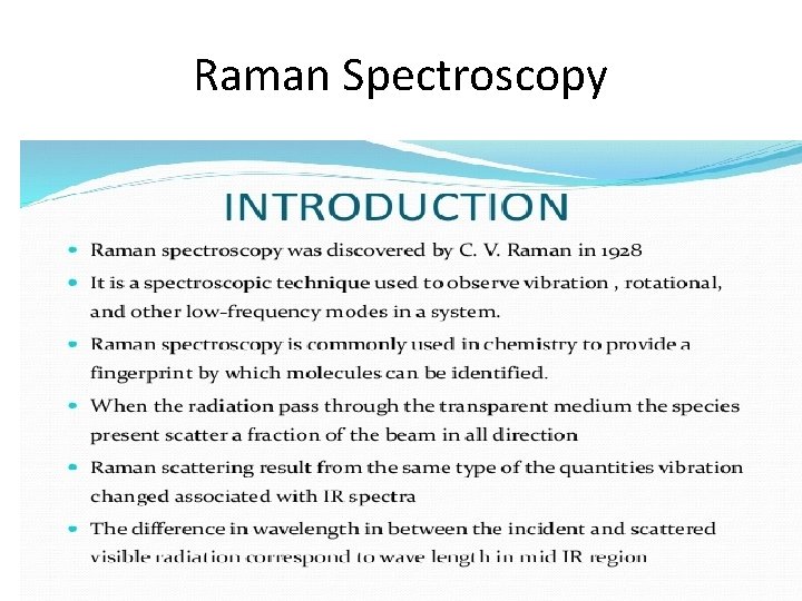 Raman Spectroscopy 