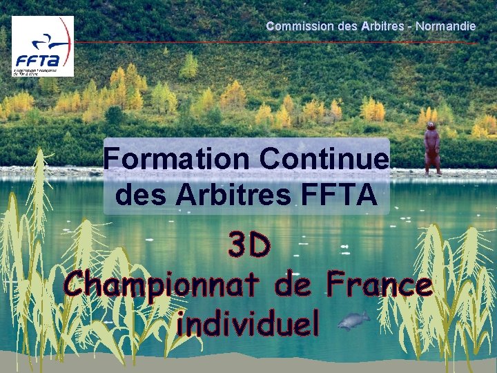 Commission des Arbitres - Normandie Formation Continue des Arbitres FFTA 3 D Championnat de