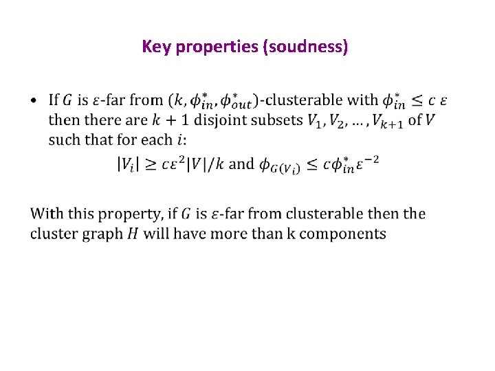 Key properties (soudness) • 