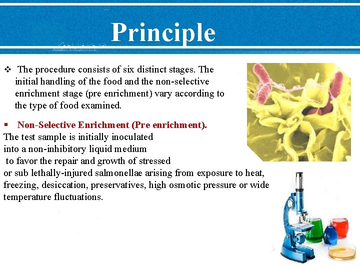 Principle v The procedure consists of six distinct stages. The initial handling of the