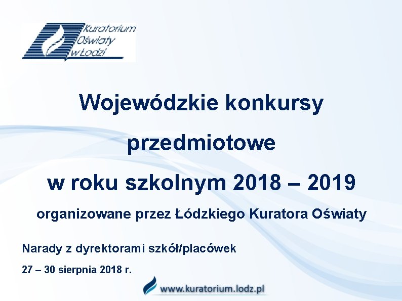 Kuratorium Oświaty W Gdańsku Konkursy Przedmiotowe 2018 2019