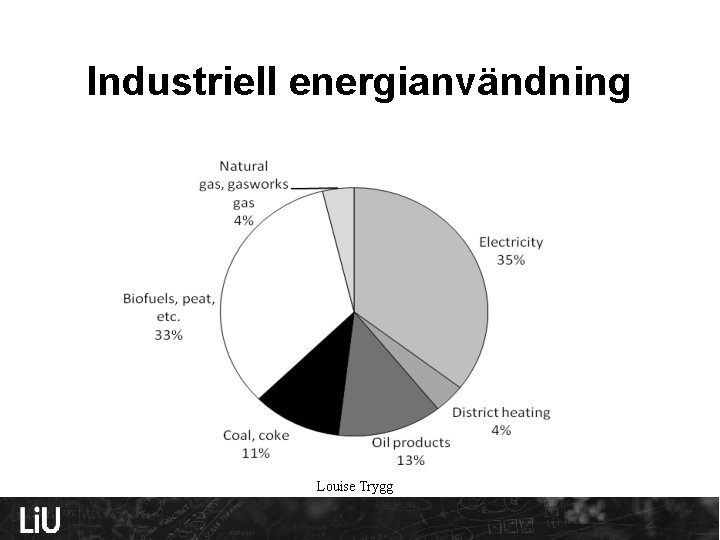 Industriell energianvändning Louise Trygg 