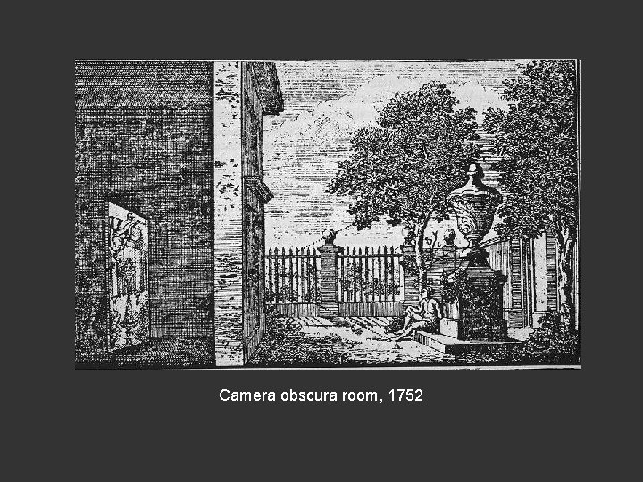 Camera obscura room, 1752 