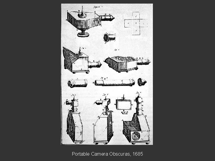 Portable Camera Obscuras, 1685 