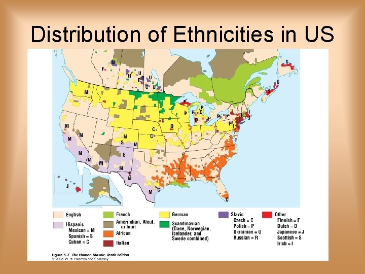 Distribution of Ethnicities in US 