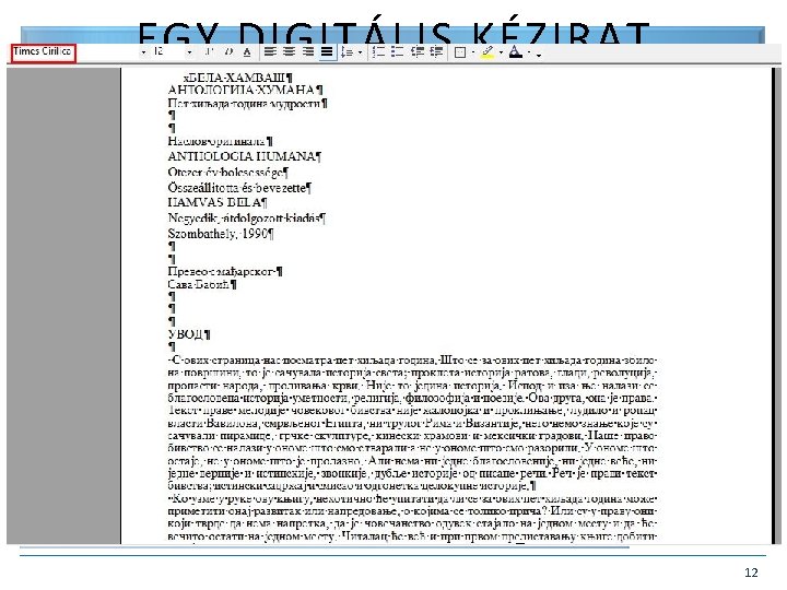  • EGY DIGITÁLIS KÉZIRAT MEGMENTÉSE Sava Babic hagyatéka, 1 db CD-ROM – http: