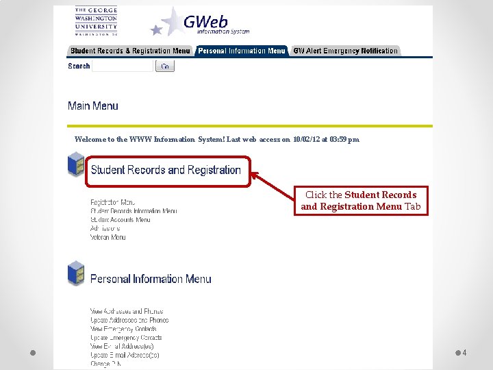 Welcome to the WWW Information System! Last web access on 10/02/12 at 03: 59