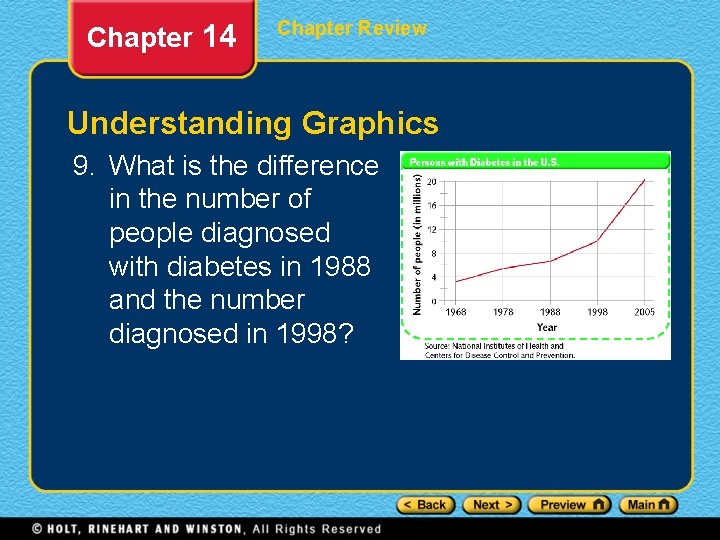 Chapter 14 Chapter Review Understanding Graphics 9. What is the difference in the number