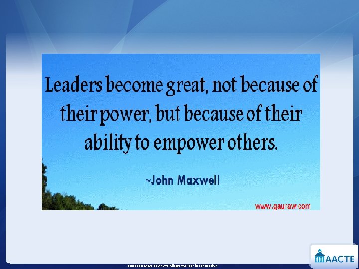 American Association of Colleges for Teacher Education 