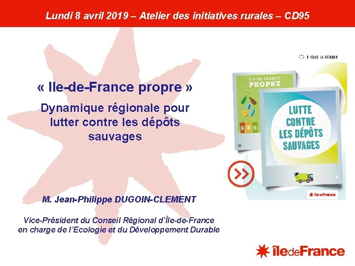 Lundi 8 avril 2019 – Atelier des initiatives rurales – CD 95 « Ile-de-France
