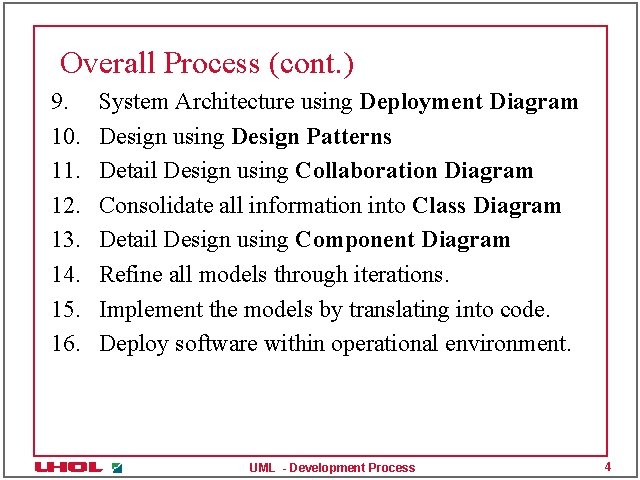 Overall Process (cont. ) 9. 10. 11. 12. 13. 14. 15. 16. System Architecture