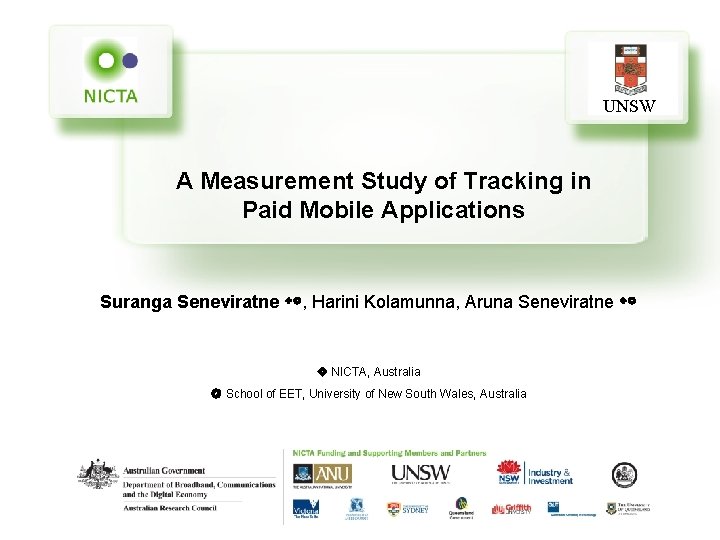 UNSW A Measurement Study of Tracking in Paid