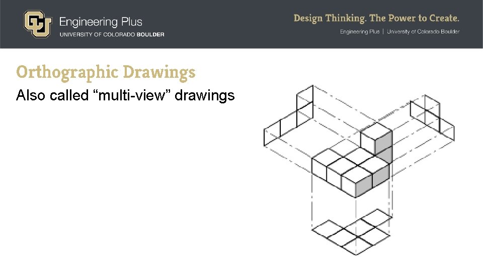Orthographic Drawings Also called “multi-view” drawings 