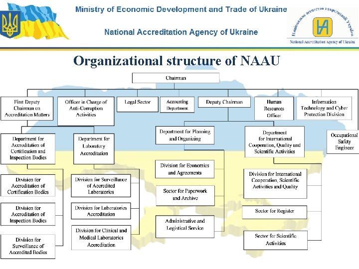 Organizational structure of NAAU 