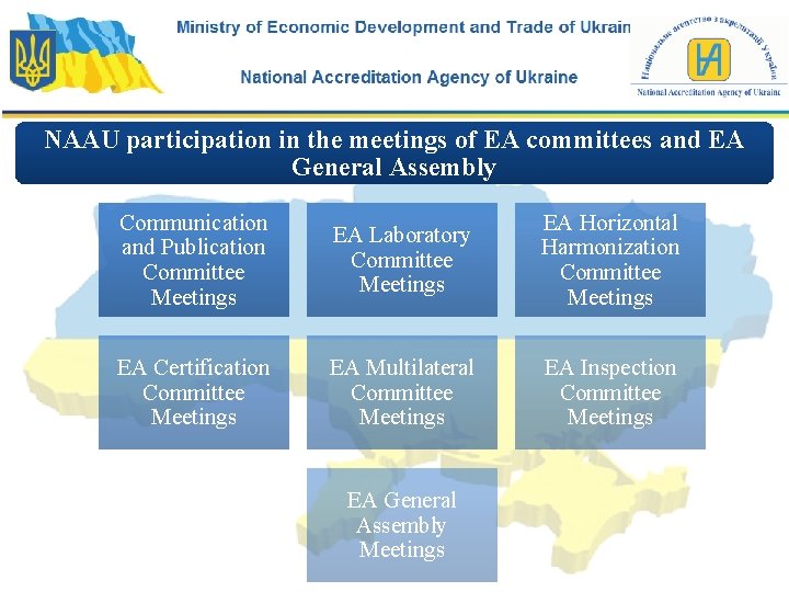 NAAU participation in the meetings of EA committees and EA General Assembly Communication and