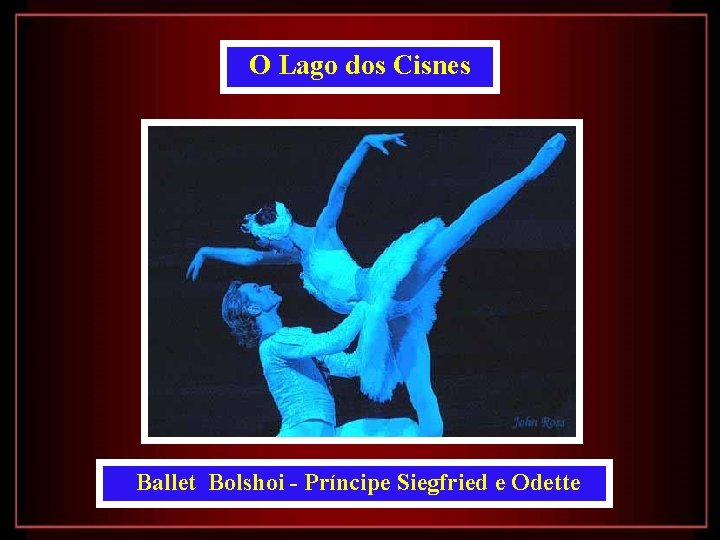 O Lago dos Cisnes Ballet Bolshoi - Príncipe Siegfried e Odette 