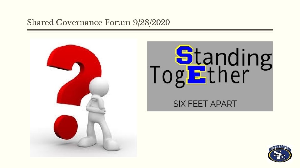 Shared Governance Forum 9/28/2020 