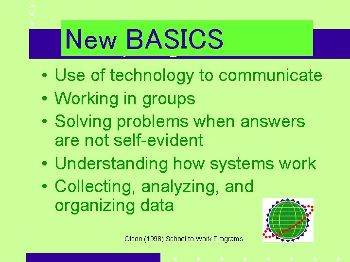 New BASICS Compelling Research • Use of technology to communicate • Working in groups