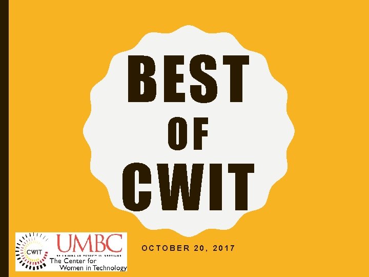 BEST OF CWIT OCTOBER 20, 2017 