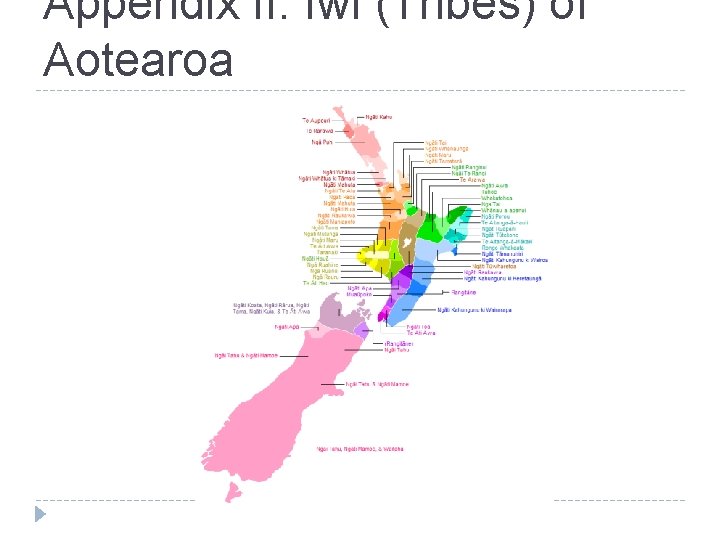 Appendix II: Iwi (Tribes) of Aotearoa 