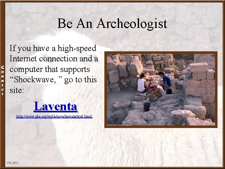 Be An Archeologist If you have a high-speed Internet connection and a computer that