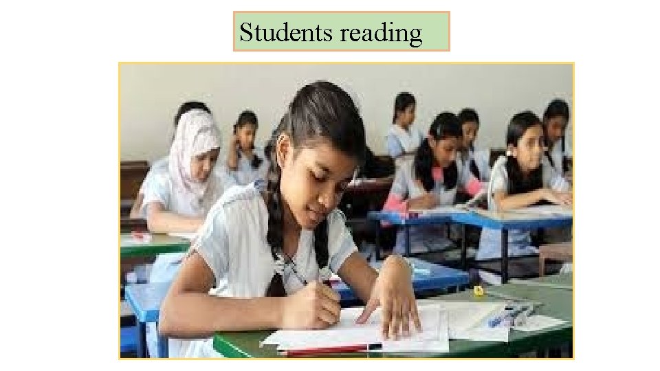 Students reading 