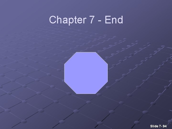 Chapter 7 - End Slide 7 - 94 