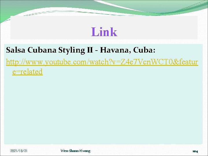 Link Salsa Cubana Styling II - Havana, Cuba: http: //www. youtube. com/watch? v=Z 4