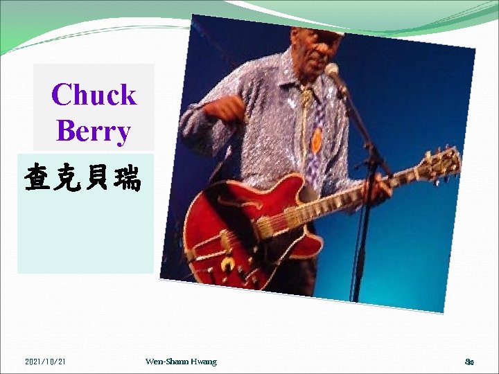 Chuck Berry 查克貝瑞 2021/10/21 Wen-Shann Hwang 80 80 