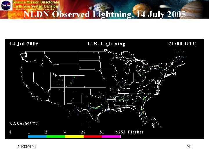 Science Mission Directorate Earth-Sun System Division National Aeronautics and Space Administration NLDN Observed Lightning,