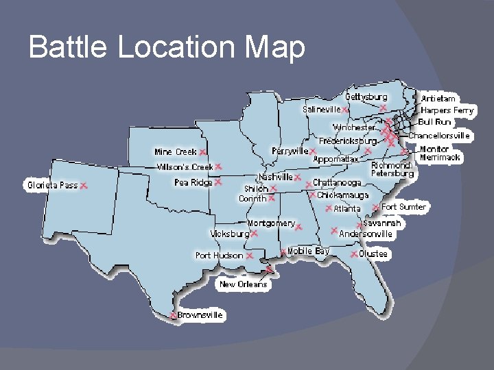 Battle Location Map 