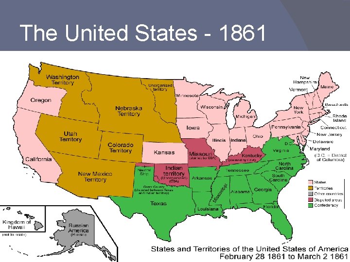 The United States - 1861 