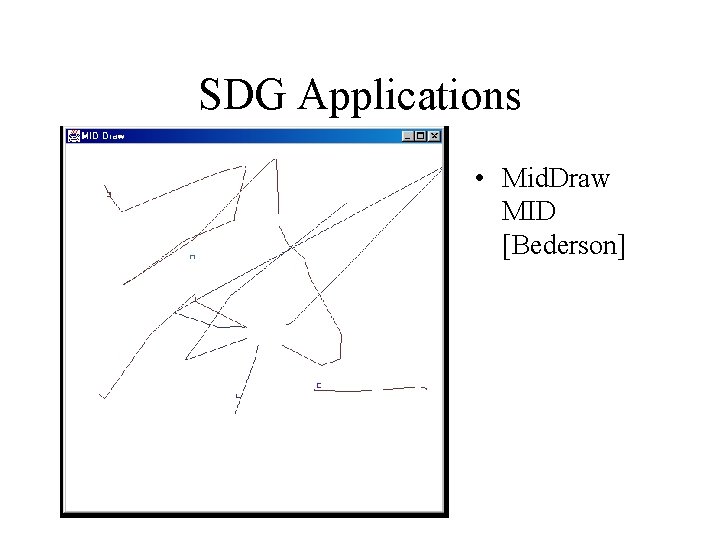 SDG Applications • Mid. Draw MID [Bederson] 
