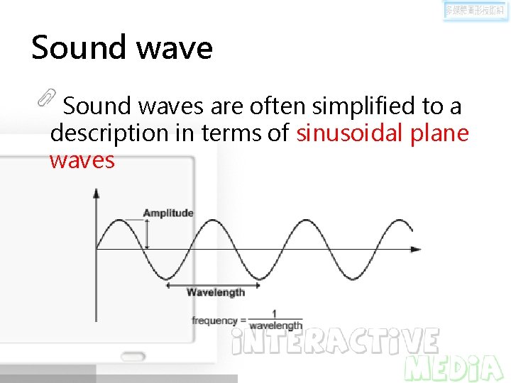 Sound waves are often simplified to a description in terms of sinusoidal plane waves