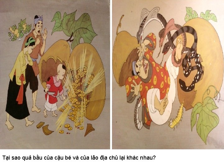 Tại sao quả bầu của cậu bé và của lão địa chủ lại khác