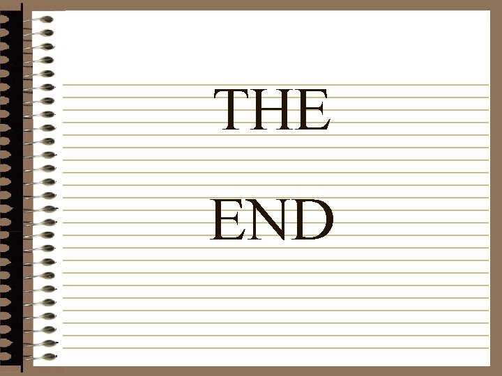 THE END 