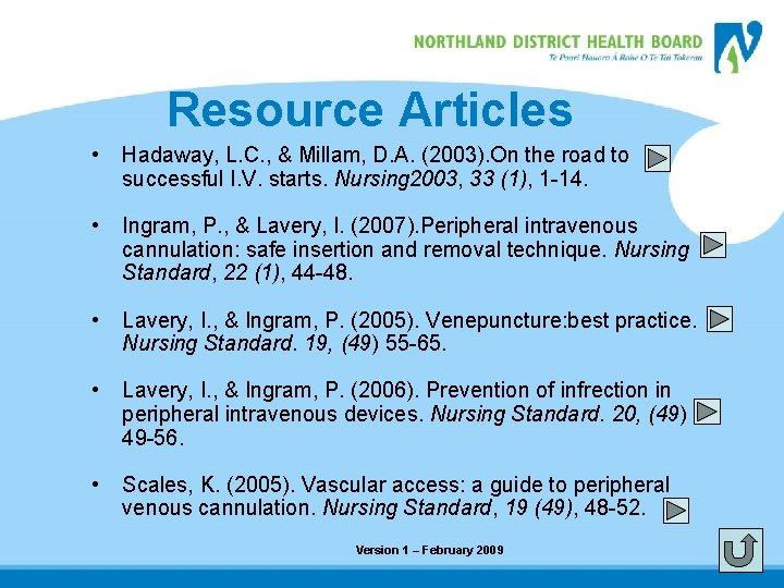 Resource Articles • Hadaway, L. C. , & Millam, D. A. (2003). On the