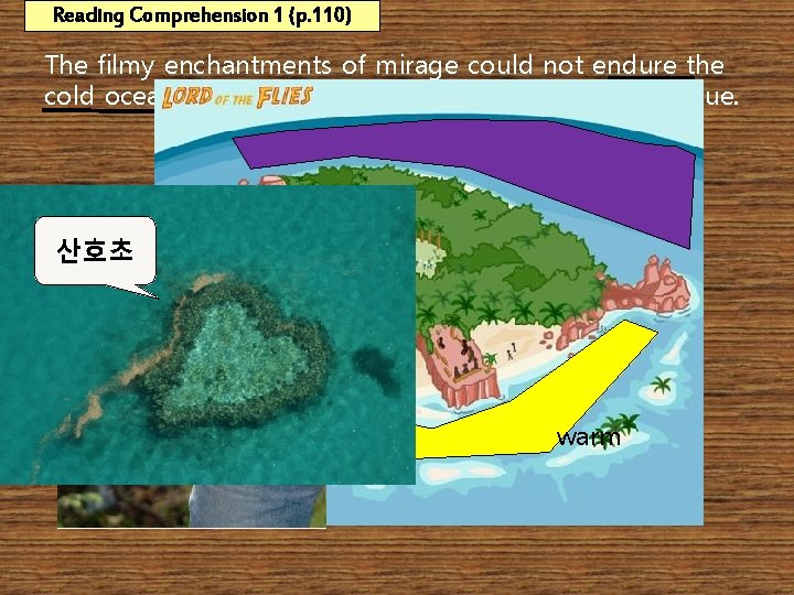 Reading Comprehension 1 (p. 110) The filmy enchantments of mirage could not endure the