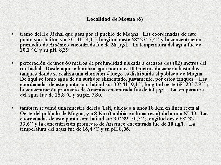 Localidad de Mogna (6) • tramo del río Jáchal que pasa por el pueblo