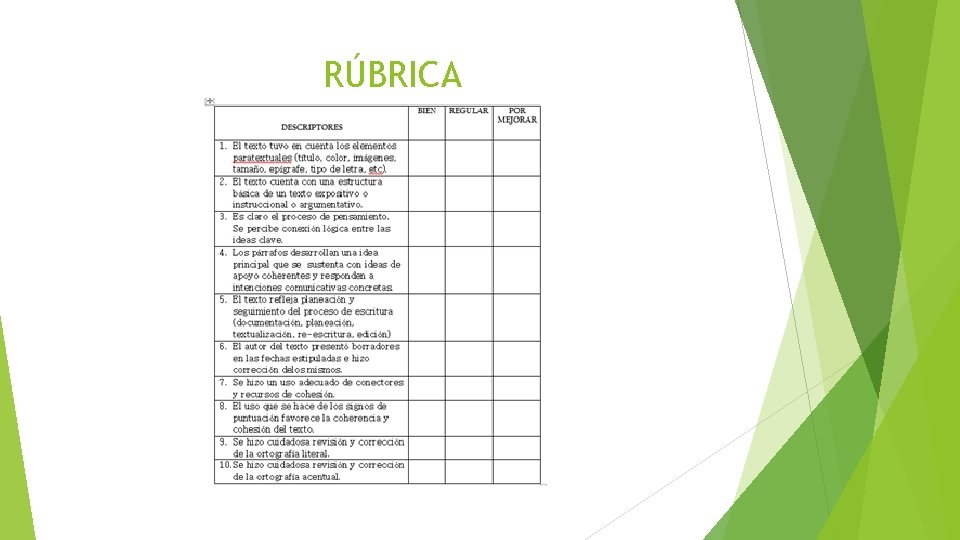 RÚBRICA 