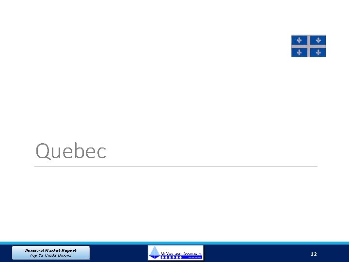 Quebec Personal Market Report Top 25 Credit Unions 12 