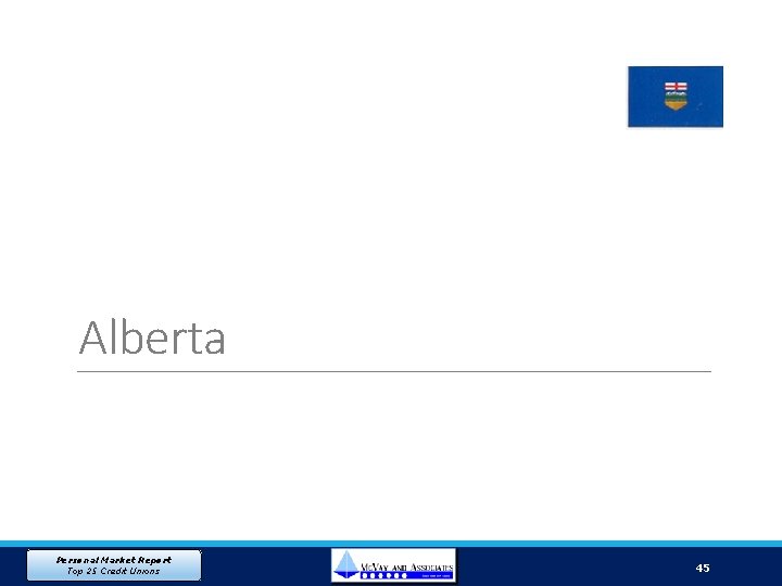 Alberta Personal Market Report Top 25 Credit Unions 45 