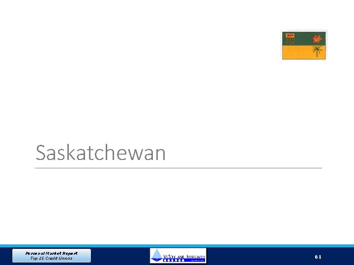 Saskatchewan Personal Market Report Top 25 Credit Unions 61 