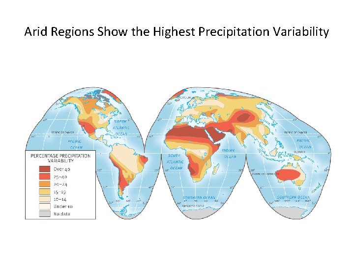 Arid Regions Show the Highest Precipitation Variability 