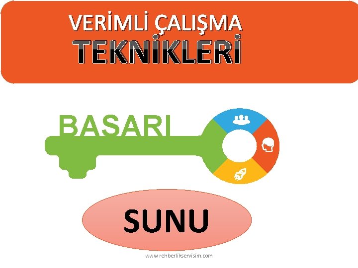 VERİMLİ ÇALIŞMA TEKNİKLERİ BAŞARI SUNU www. rehberlikservisim. com 