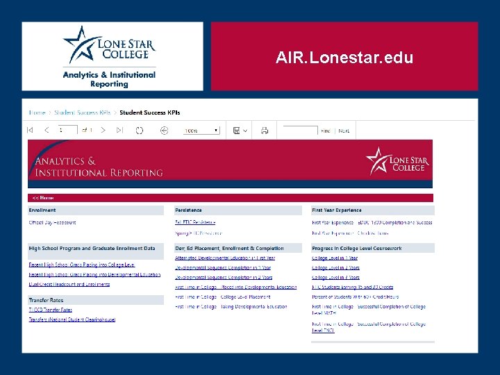 AIR. Lonestar. edu AIR. Lonestar. edu