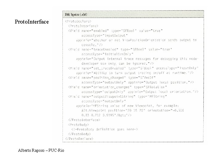 Proto. Interface Alberto Raposo – PUC-Rio 