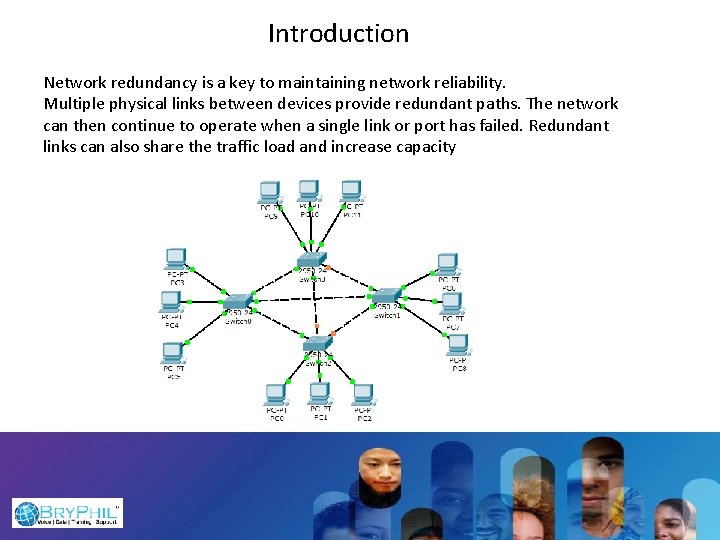 Introduction Network redundancy is a key to maintaining network reliability. Multiple physical links between