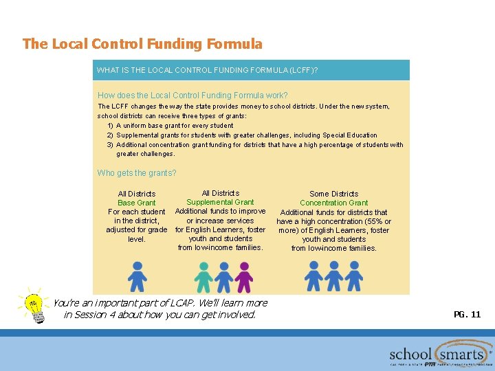 The Local Control Funding Formula WHAT IS THE LOCAL CONTROL FUNDING FORMULA (LCFF)? How The Local Control Funding Formula WHAT IS THE LOCAL CONTROL FUNDING FORMULA (LCFF)? How