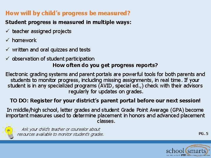 How will by child’s progress be measured? Student progress is measured in multiple ways: How will by child’s progress be measured? Student progress is measured in multiple ways:
